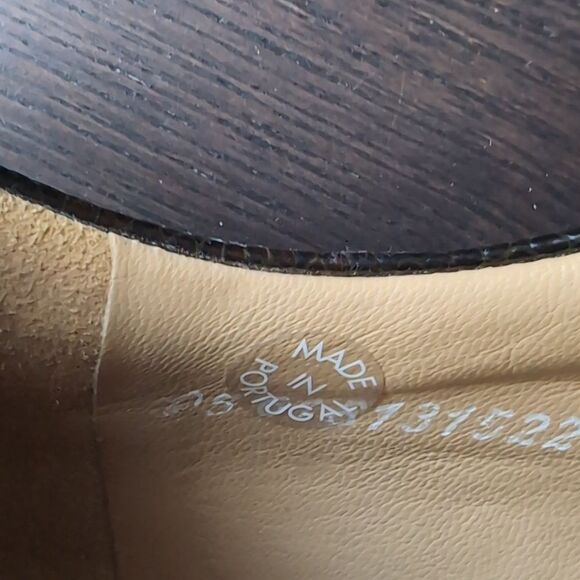 Mephisto Black Genuine Leather Oxfords Shock Absorber Polished Finish Us 7.5 - Picture 6 of 9